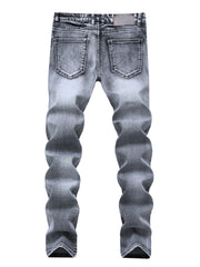 Men's Vintage Slim Washed Denim Jeans