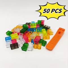 50pcs Colorful Transparent Building Blocks Compatible with 3004 High Brick 1x2 S
