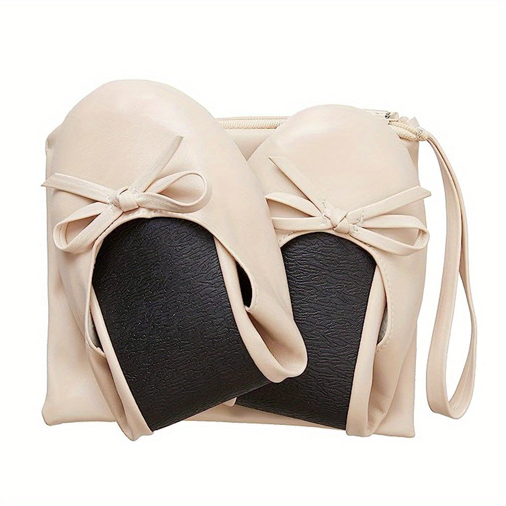 Women's Bowknot Ballet Flats Soft Sole Dance Shoes