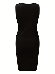 Sexy V Neck Bodycon Dress for Women