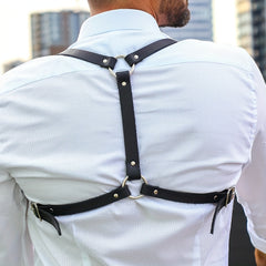 Men's Chain Belt Harness Shoulder Strap