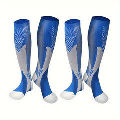 4 Pairs Compression Socks Men's Mid Tube Socks for Outdoor Sports