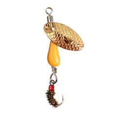 Rotating Sequin Fishing Lure Okin Fly Hook Eccentric Pendant 2 7g