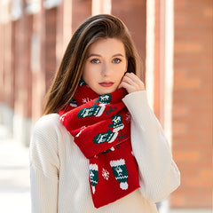 Christmas Pattern Scarf Winter Scarf Large Blanket Wrap Shawl