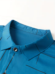 Men's Short Sleeve Button Up Shirt for Daily Vacation Business