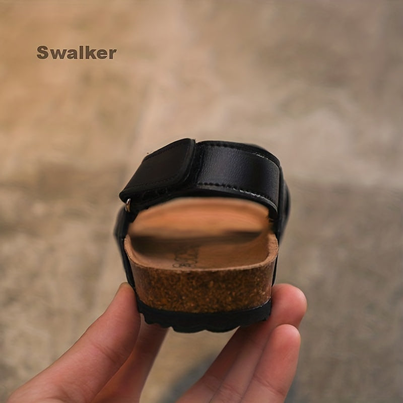 Swalker Boys Breathable Open Toe Sandals Comfortable Anti Slip Indoor Outdoor