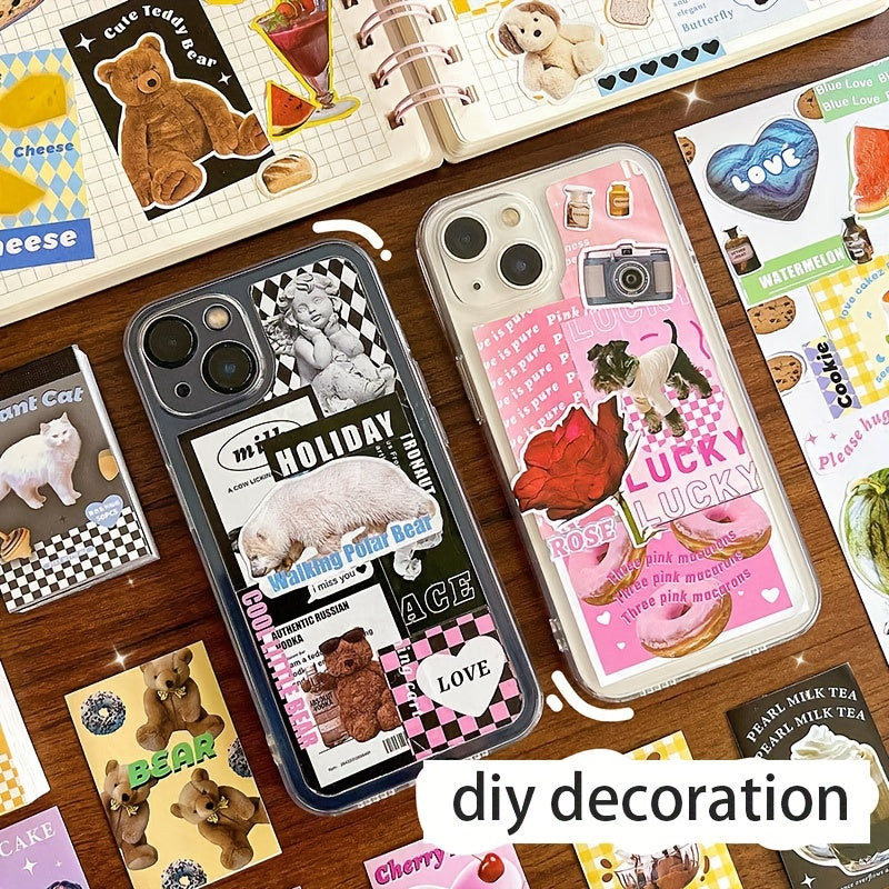 50 Adhesive Mini Journal Stickers DIY Decorations