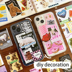 50 Adhesive Mini Journal Stickers DIY Decorations