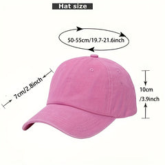 Kids Washed Sports Baseball Cap Sun Visor Hat Ages 3-8