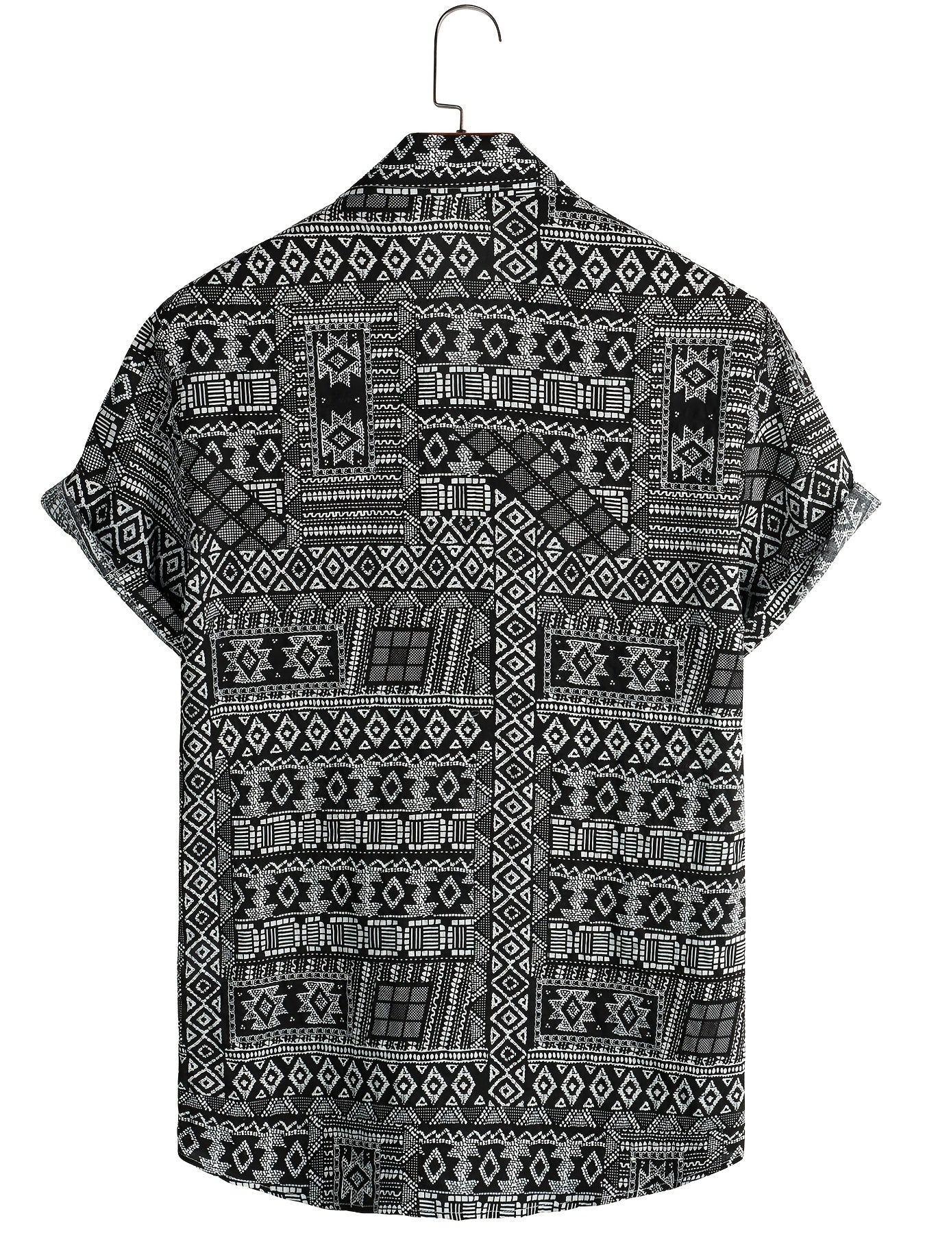 Men's Boho Style Short Sleeve Shirt for Spring/Summer