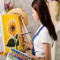 60 Watercolor Colors Set with Brush Art Supplies Travel Watercolor