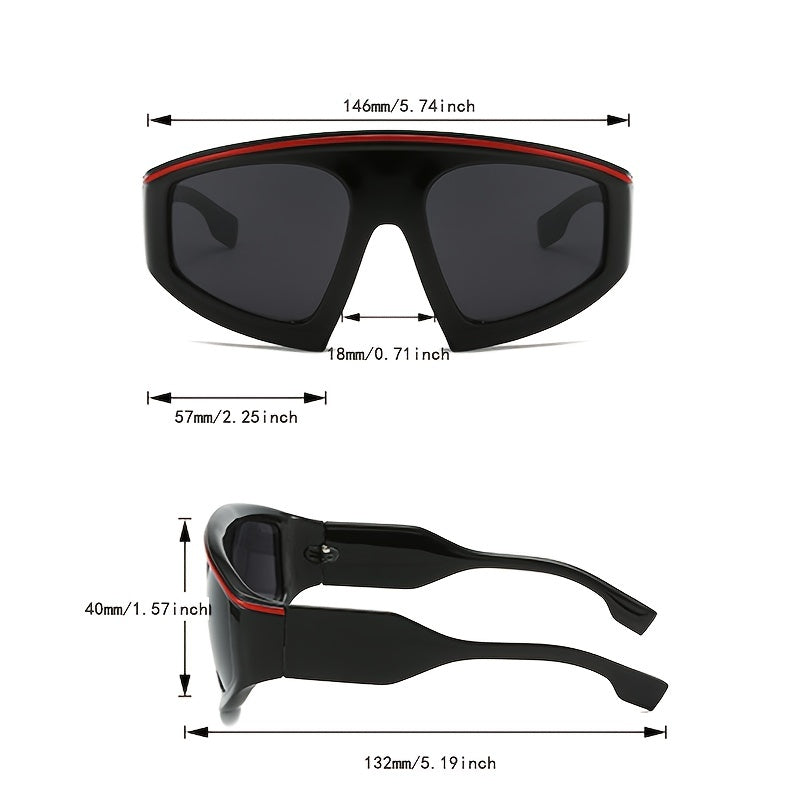 Men's Large Frame Sports Sunglasses for Outdoor Activities