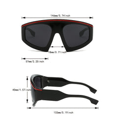 Men's Large Frame Sports Sunglasses for Outdoor Activities