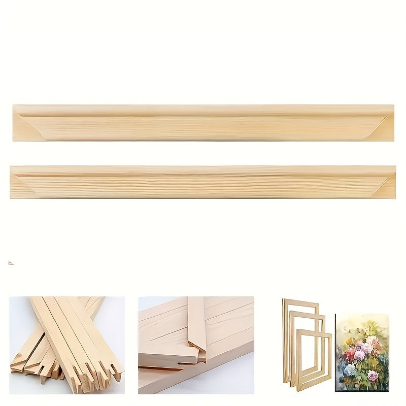 2pcs Wooden Desktop Picture Frame for Wall Hanging DIY Solid Wood