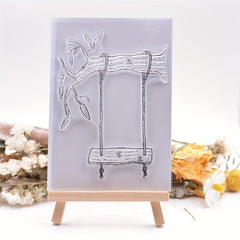 Transparent Swing Background Stamp