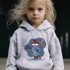 Sorrowful Cat Print 2pcs Girls Outfits For Sports Spring Fall Outdoor Gift