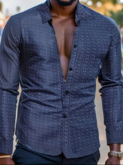 Men s Formal Button Up Shirt for Business Occasion