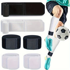 Soccer Shin Guard Straps Adjustable Anti Slip Lightweight