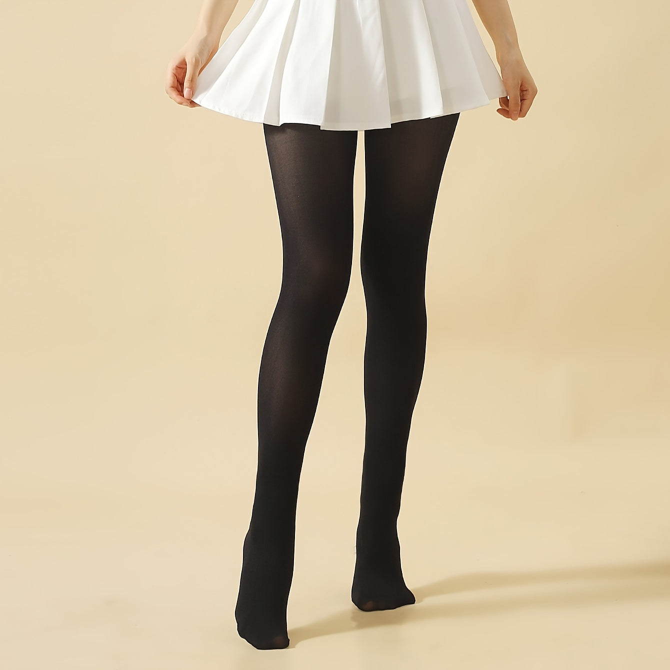 High Waist Elastic Slim Footed Pantyhose Women's Stockings