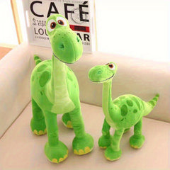 Soft Green Dinosaur Plush Toy with Expressive Eyes Animal Stuffed Toy