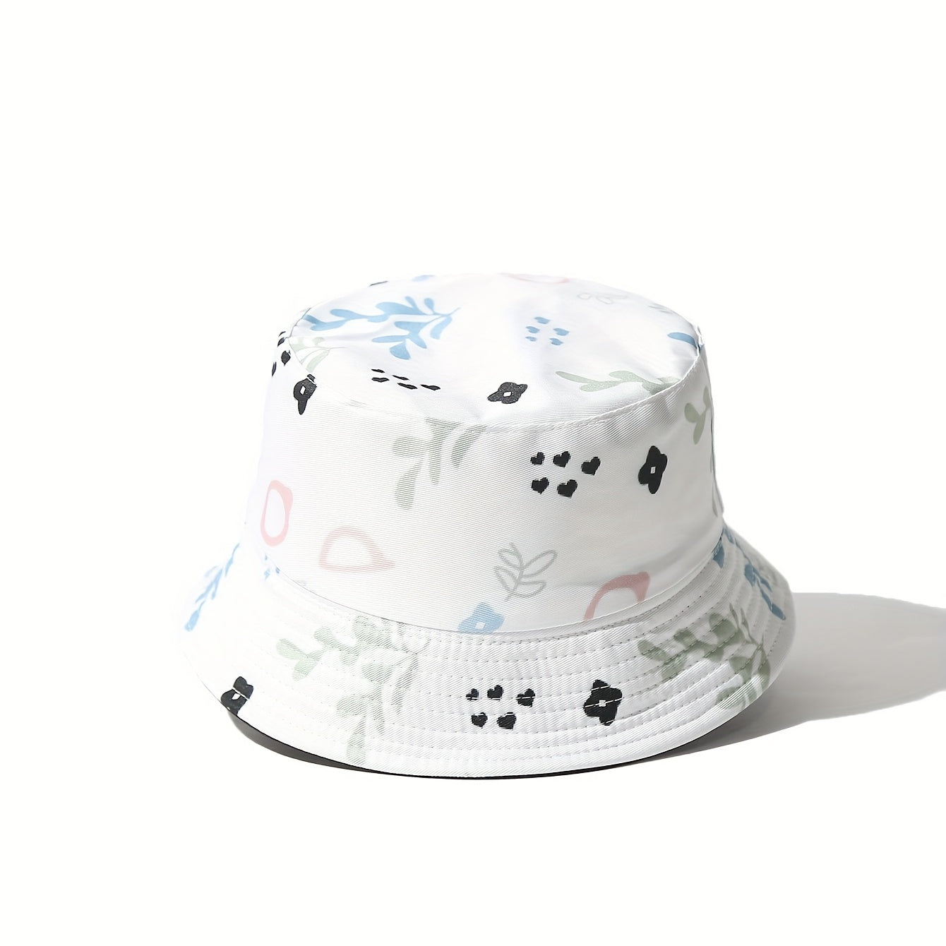 Kids Sunshade Bucket Hat Patterned Double-Sided Outdoor Travel Vacation