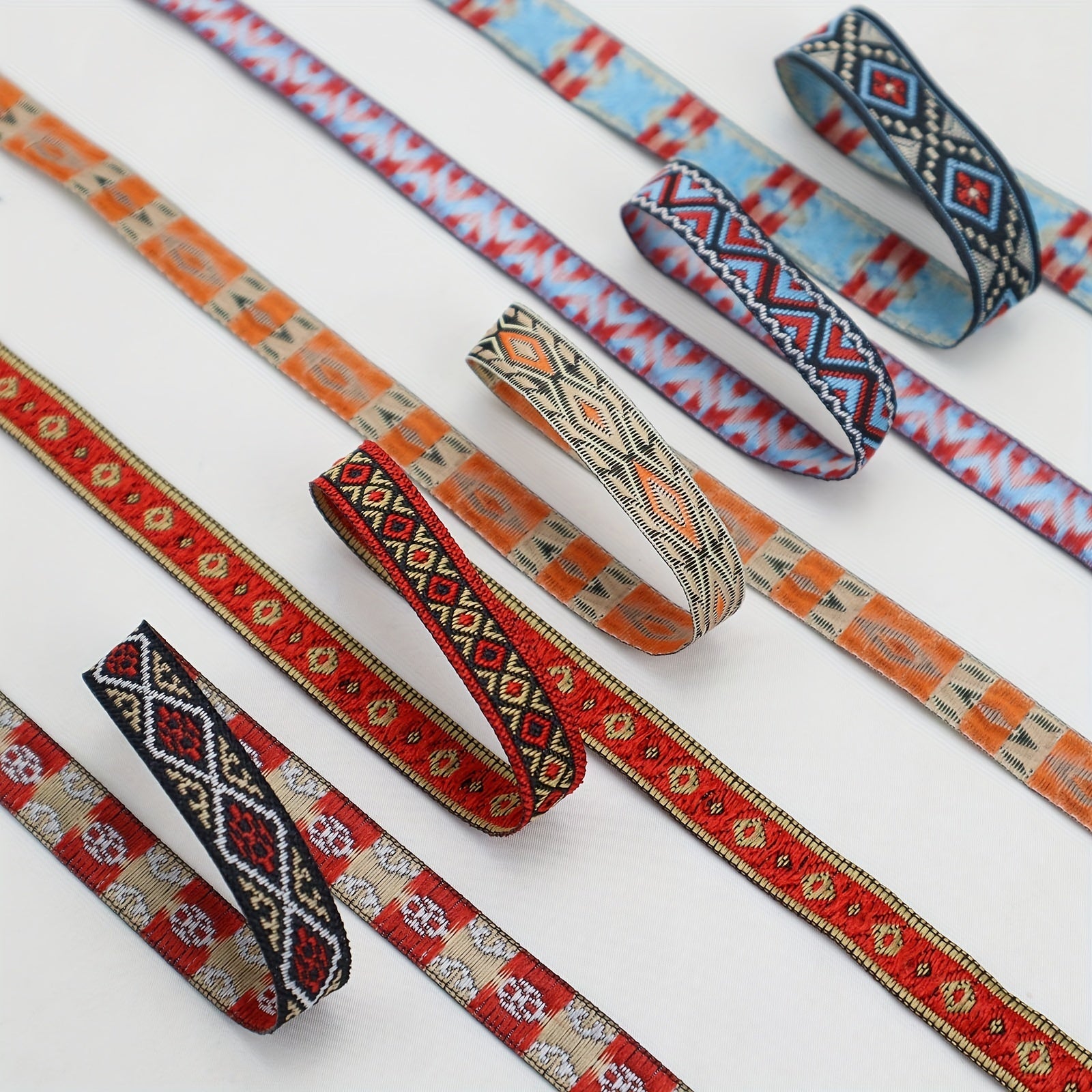 Jacquard Lace Ribbon Embroidered Trim For Sewing Crafts