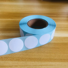 Thermal Label Sticker, Blank Adhesive Round Circel 25mm-50mm