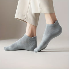 5 Pairs Low Cut Ankle Socks Women's Stockings & Hosiery