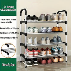 1pc Shoes Storage Rack Standing Shoes Rack Easy Assembled Shoes Storage Shelf