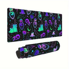 Dark Purple Gaming Mouse Pad XL Desk Mat Anime Extended Mouse Pads