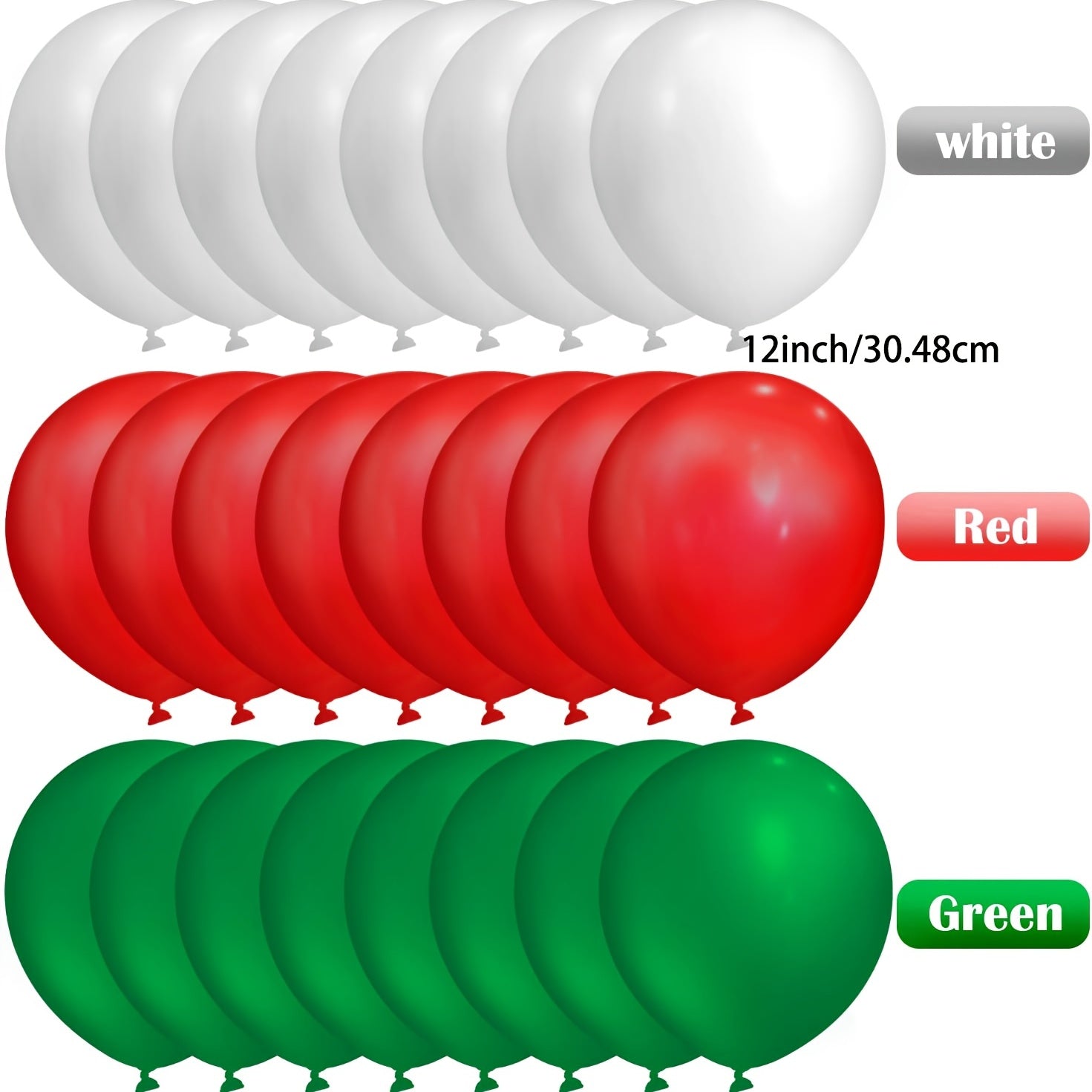 100pcs 30 48 Cm Red Green Latex Balloons Party Decoration Supplies