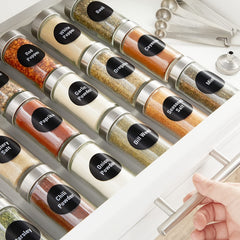 Chalkboard Spice Jar Labels Set - Kitchen Organization and Storage