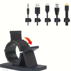 Adjustable Nylon Cable Clamp Bracket for Data Cables, 0.4-0.5in Diameter
