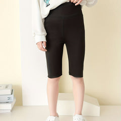 Girls Stretch Soft Leggings Elastic Waist Athletic Biker Shorts