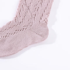 Girls Knit Bow Socks High Socks Autumn Spring Accessories