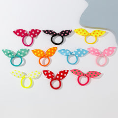 10pcs Girls Rabbit Ear Hair Tie Hair Rope Hair Ring Hair Accessories