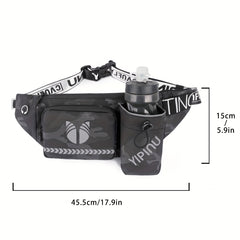 Water Bottle Storage Waist Bag for Sports Running & Mountaineering