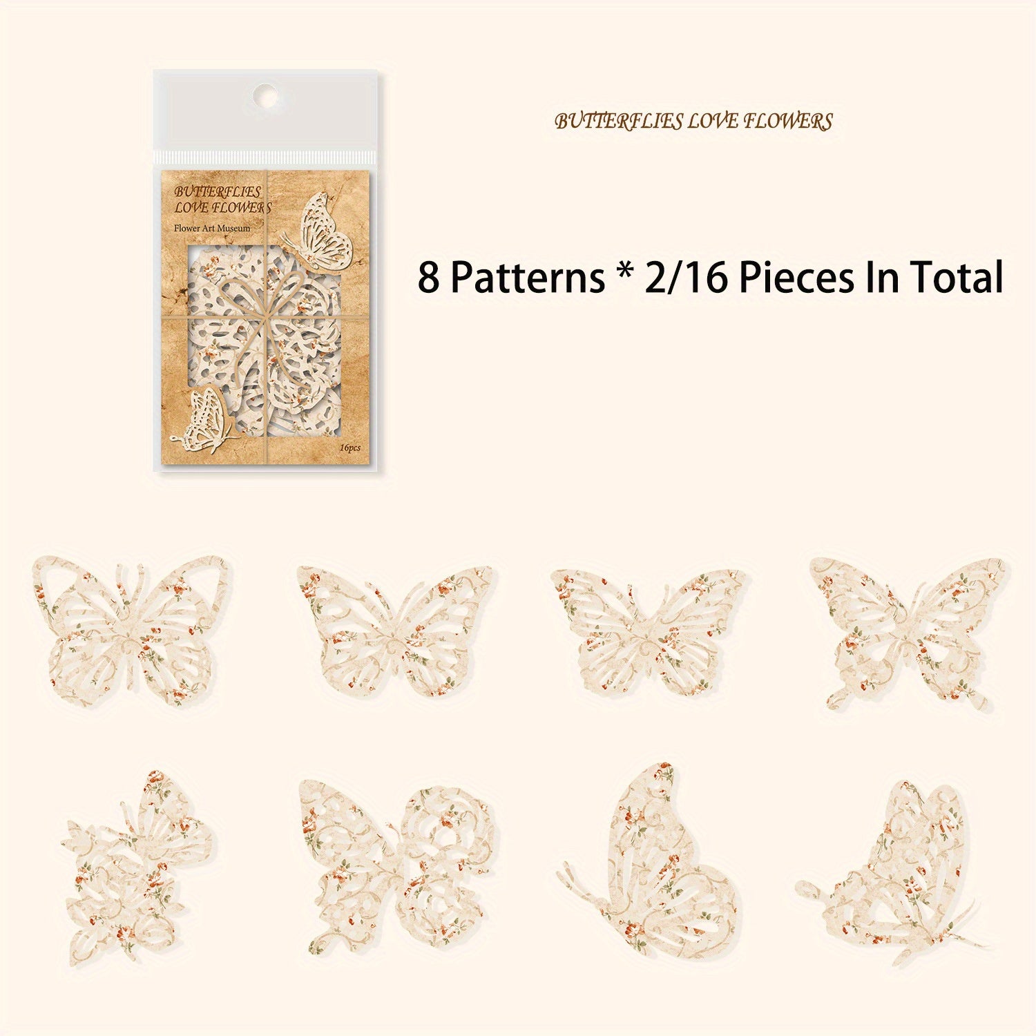 16pcs Hollow Out Note Paper for DIY Crafts Gift Wrapping