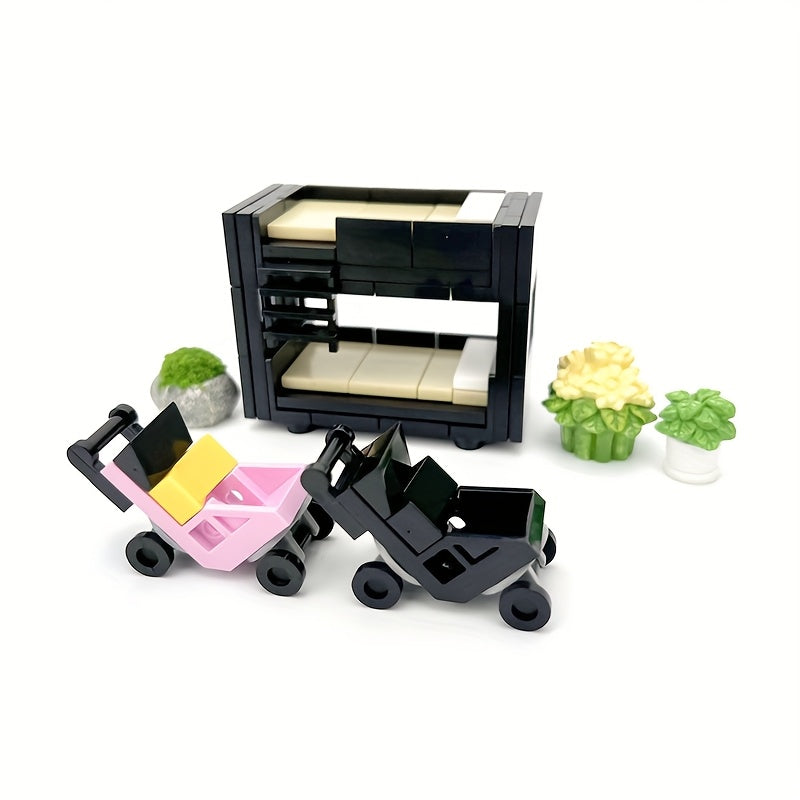 Home Scene Small Particle Building Blocks Set with Accessories