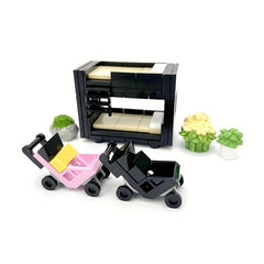 Home Scene Small Particle Building Blocks Set with Accessories