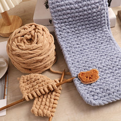 DIY Braided Scarf Kit with Bear Sticker