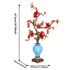 Chinese Spring Building Block Immortal Flowers DIY Ornaments