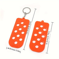 DIY Keychain Hole Plate Charm Pendant PVC Keychains Decorations