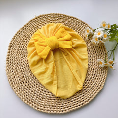 Soft Bowknot Turban for Baby Girls