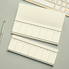 1pc 50sheets Week Plan Schedule Memo Pad Student Portable Mini Memo Pad