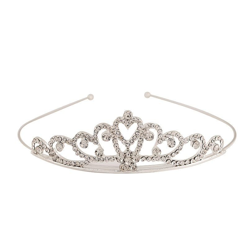 Rhinestone Crown Princess Headband for Wedding Prom Party