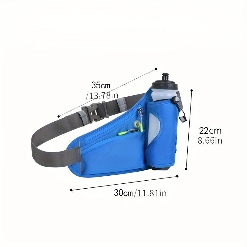 Waterproof Sports Waistpack for Running Cycling - Zipper Fitness Waist Bag