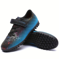 Adult Turf Football Boots Hook Loop Fastener Outdoor Anti-skid Soccer Cleats