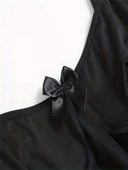 Mesh Crisscross Teddy Bodysuit