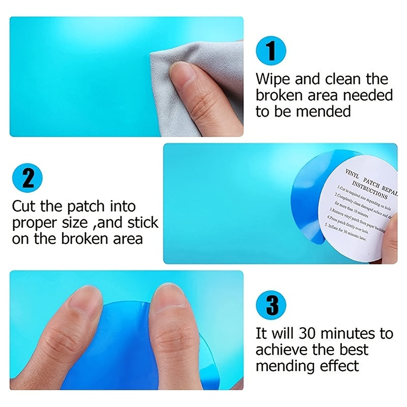 10pcs Repair Glue Patch Kit for Inflatables Boat Pool Yoga Ball